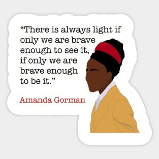 Amanda Gorman Sticker